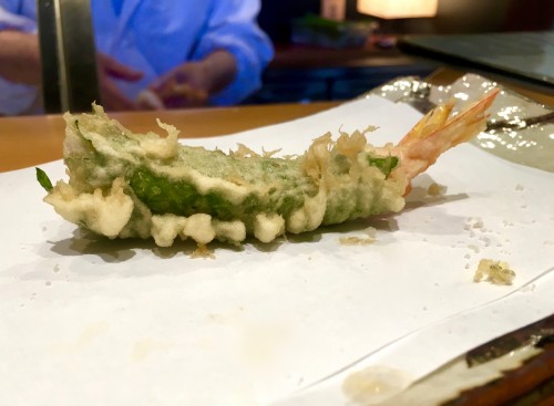 割烹・天ぷら　よこい えびのしそ巻き