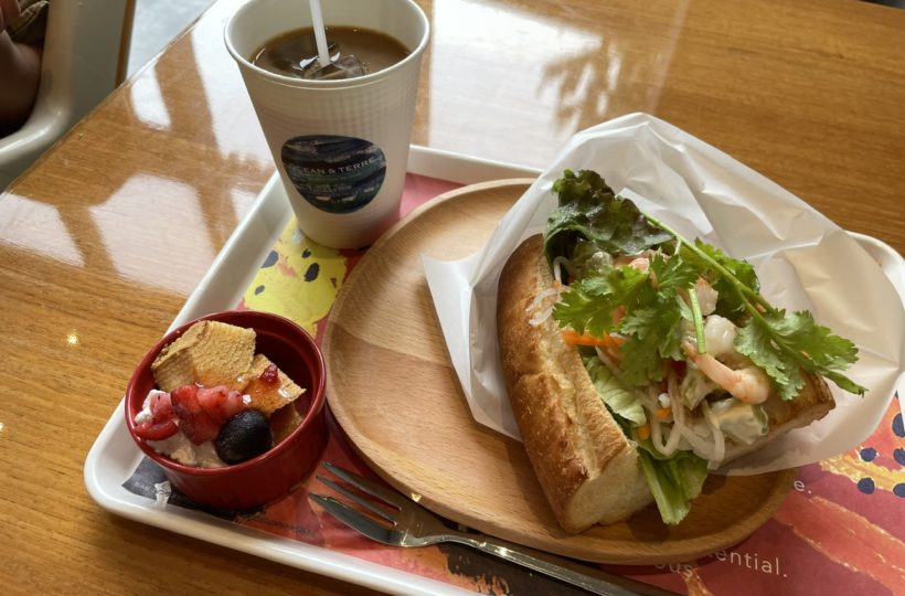 亀島｜イオンモールナゴヤノリタケガーデン内！気軽に立ち寄れるカフェのサンドイッチランチ