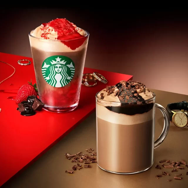 スタバ新作！名古屋で味わう「カカオ＆ストロベリー ムース フラペチーノ®」で贅沢バレンタイン体験