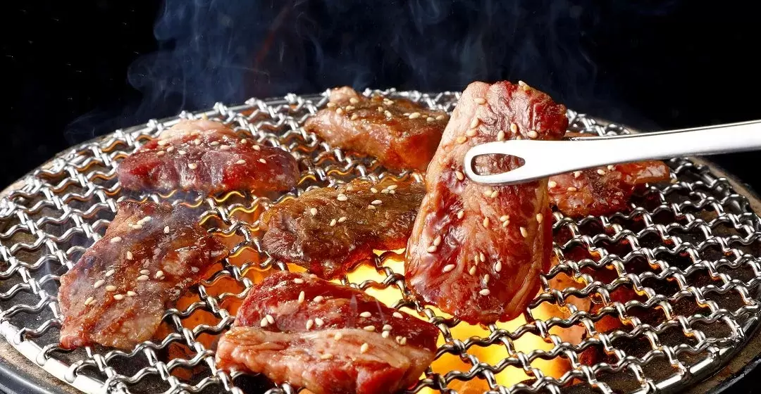 焼肉のクローズアップ写真