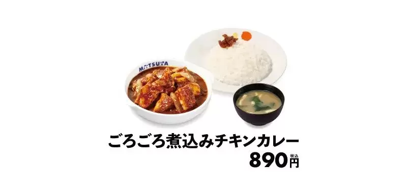 ごろごろ煮込みチキンカレー 890円
