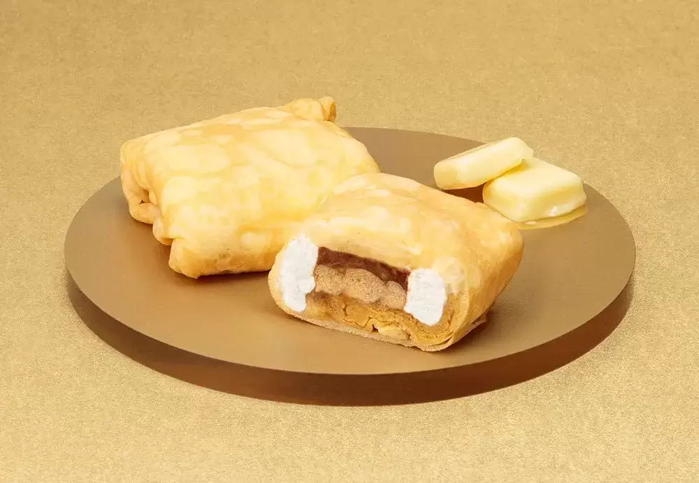 バターステイツクレープの断面