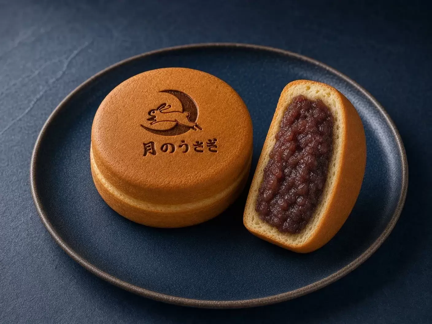 粒あん今川焼きの断面