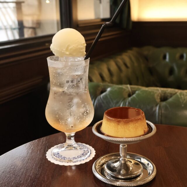 上前津｜固めプリンに色味が可愛いクリームソーダ！どこか懐かしい雰囲気が漂う純喫茶