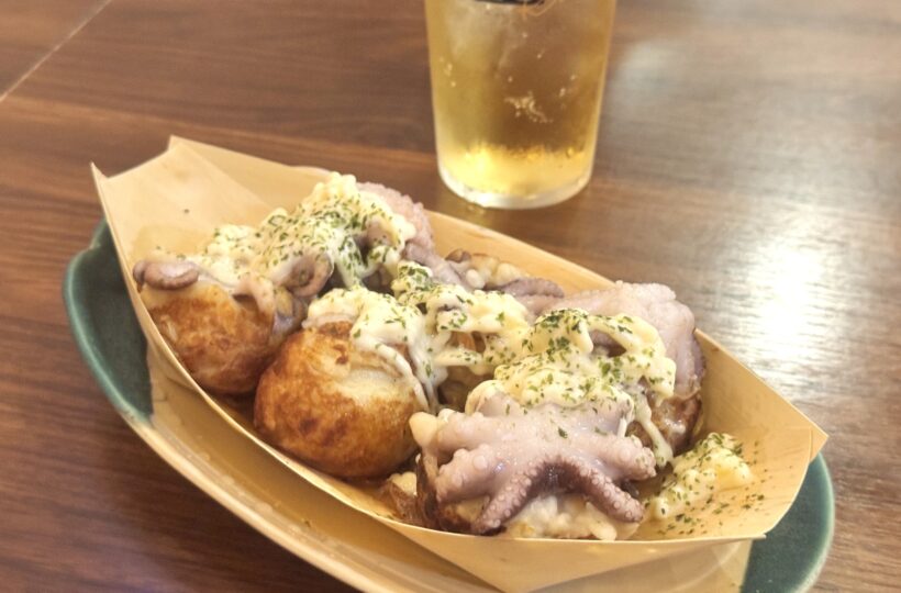 今池|イイダコのプリッと食感がたまらない♪カフェ&バーのようにおしゃれなたこ焼き酒場