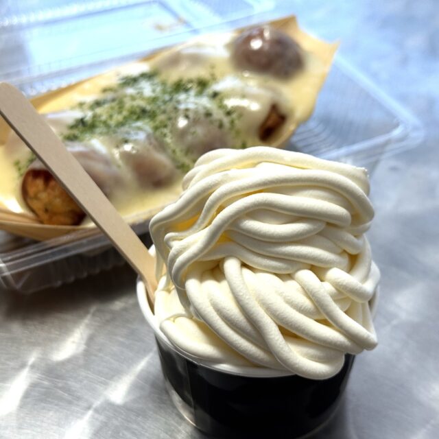 名東区｜個性の強さは名古屋トップクラス！？人気青果店で楽しむたこ焼きとソフトクリーム