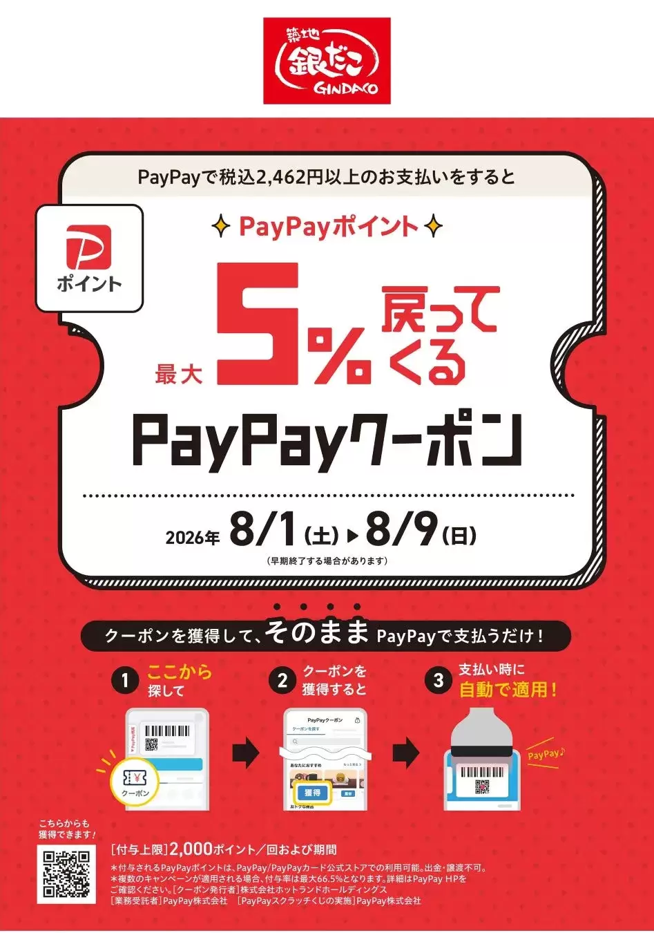 PayPayクーポンの詳細続き